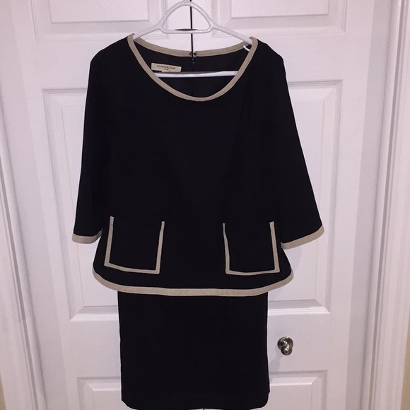 Evan Picone Ladies Dress Size 14 Black Business Office Wear - Picture 10 of 10